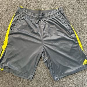 ADIDAS grey men’s gym athletic shorts